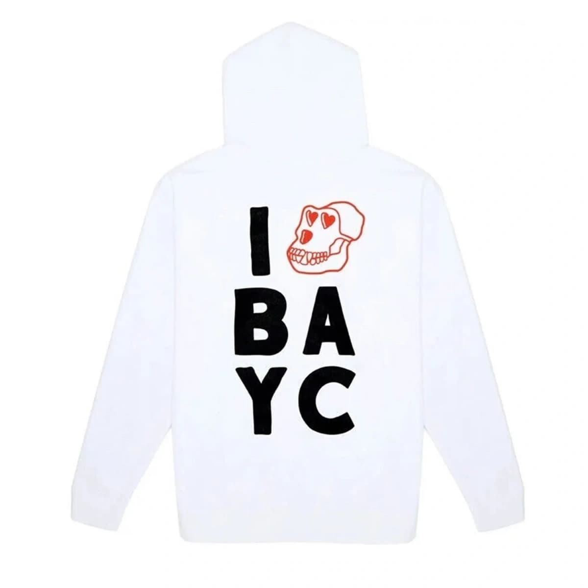 I ❤️ BAYC White Hoodie, Large (L)