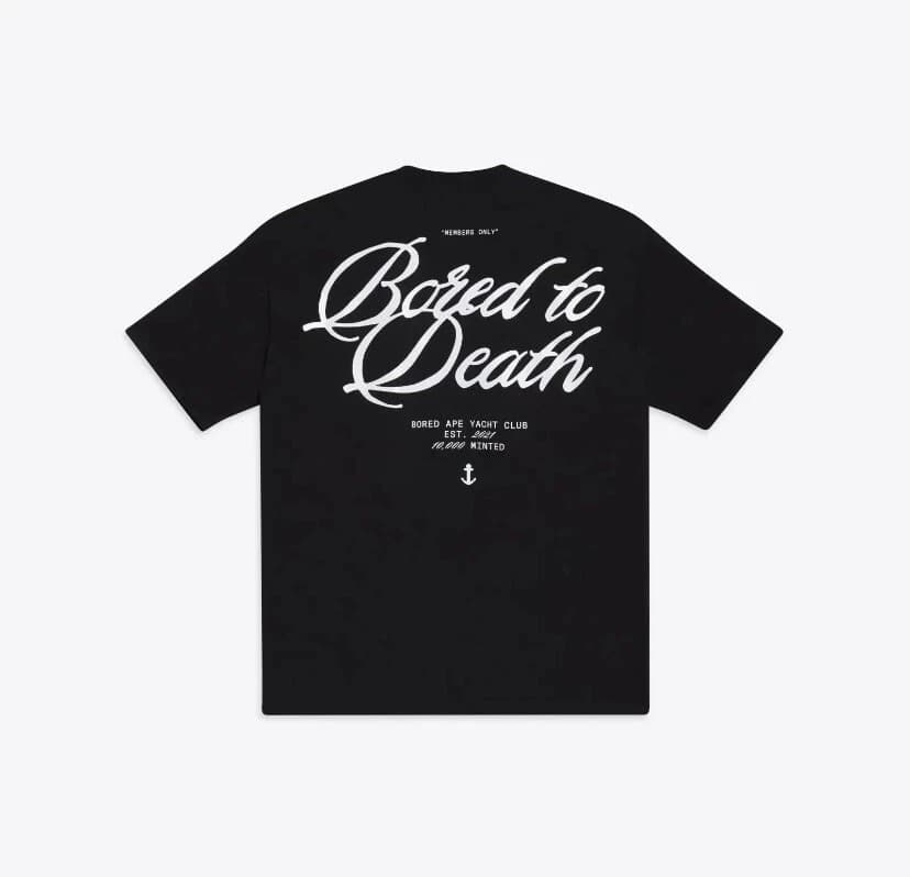 Bored Script Tee, Medium