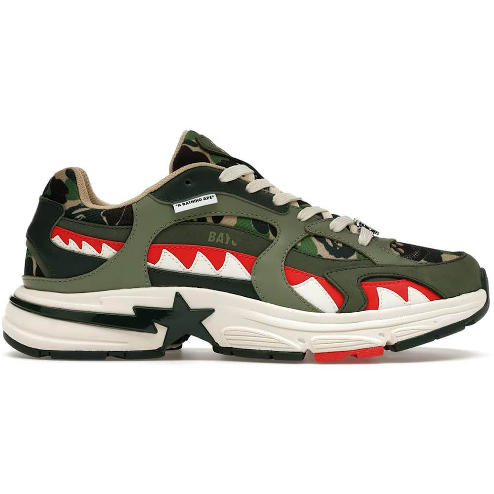 "A BATHING APE" | Size 10 | BAYC x BAPE Shark Sta Green Shoes